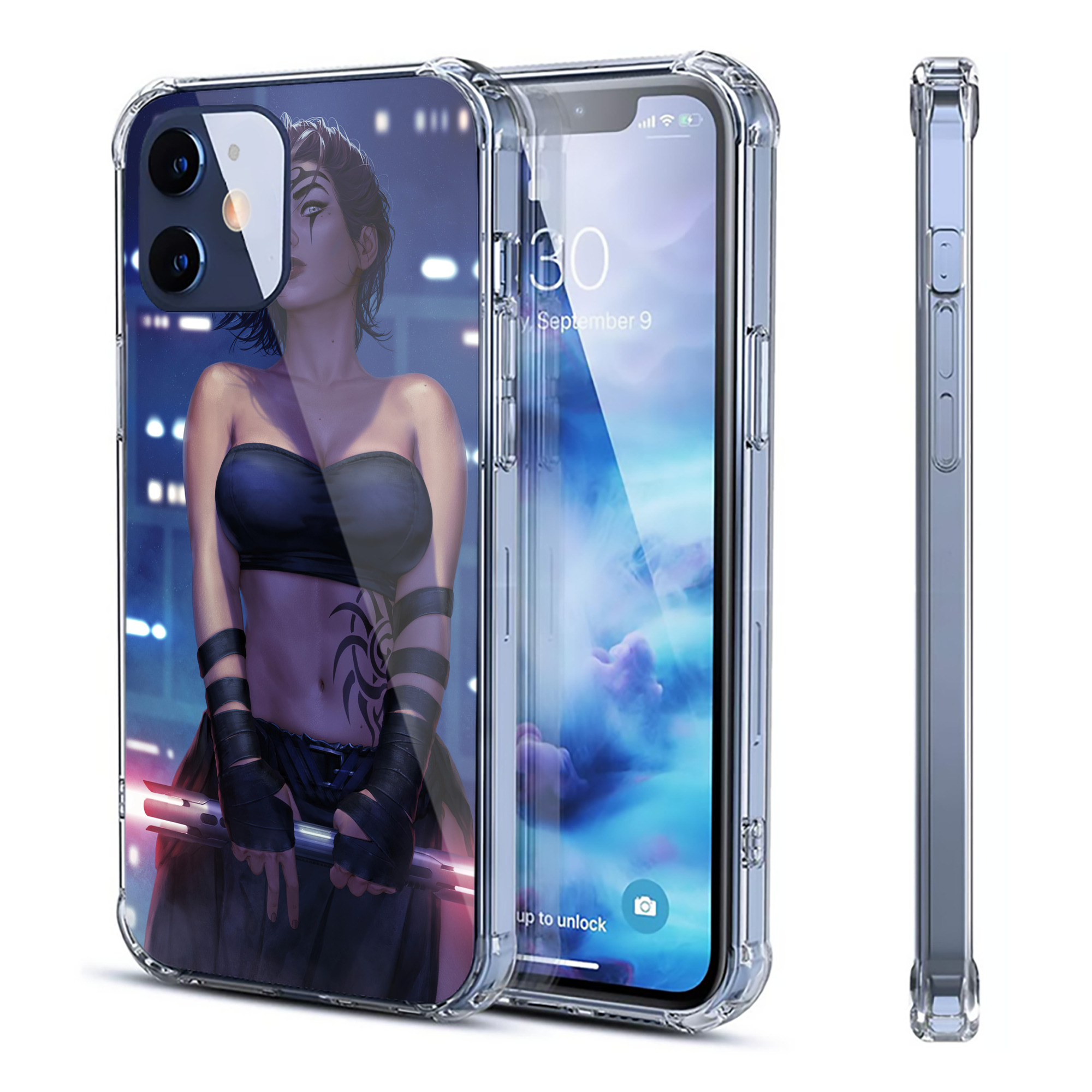 （画像用） スター・ウォーズ Star Wars 【iPhone 12シリーズ対応】透明スマホケース（クリアソフトケース）